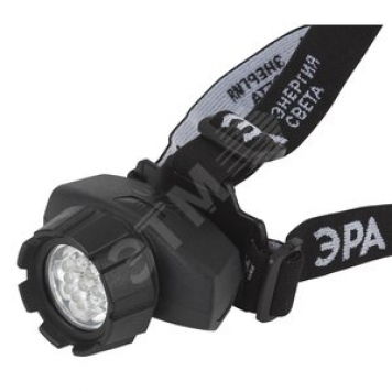 Фонарь GB-602 ЭРА налобный 7xLED, 3xAAA, 4 реж., черный (Б0031382)