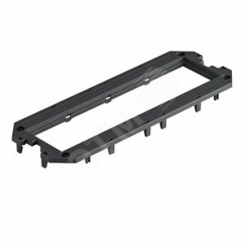 Накладка монтажной коробки UT4 для 4xModul45 208x76 мм (полиамид,черный) (UT4 P4)