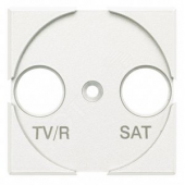 Axolute Лицевая панель для розеток TV/FM + SAT белый