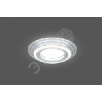 Светильник ИВО-3w 3000K,Gu5.3,кругл.хром Backlight Gauss (BL138)