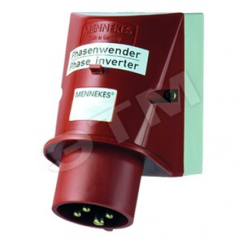 Вилка-фазоинвертор настенная приборная 32А 3Р+E IP44 (3346)