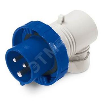 Вилка кабельная угловая IP67 32А 3P+E 400В (DIS2263236)