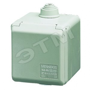 Розетка настенная 16А 3Р+E IP44 (4254)