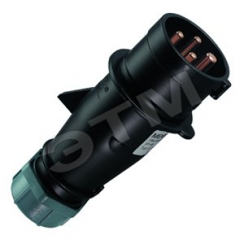 Вилка кабельная 16А 3Р+E IP44 AM-TOP (2113)