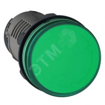 Лампа сигнальная зеленая 380В LED