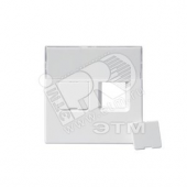 Impressivo Накладка для 2хRJ45 белый (1819-84)