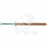 Дюбель-гвоздь 8х60 PN-UK потайной бортик, нейлон (100шт) (44583)