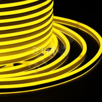Гибкий Неон LED SMD, компактный 7х12мм, двухсторонний, жёлтый, 120 LED/м, бухта 100м (131-061)