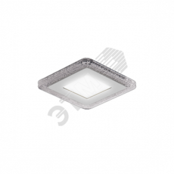 Светодиодный светильник ДВО-3+3W, Bubbles BL320 Квадр. LED 3000K, 350лм,103x103мм, ?80 Gauss