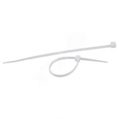 NO-KS0-21 ЭРА Кабельная стяжка 5х450 Белый White (100 штук) (100 pcs) (60/1080) (NO-KS0-21)