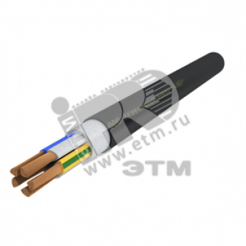 Кабель силовой ППГнг(А)-HF 5х95мс (N.PE)-1 многопроволочный черный (барабан)