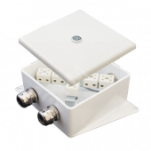 Коробка монтажная огнестойкая КМ-О (6к)-IP66-120х120 два ввода CD (КМ-О (6к)-IP66-120х120 CD)