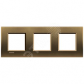 LivingLight Рамка прямоугольная 3 поста Бронза (LNA4802M3BZ)