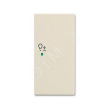 SRD-2-R-92 Клавиша двойная правая free@home, светорегулятор, Basic 55, цвет слоновая кость (SRD-2-R-92)