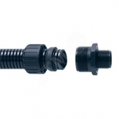 Фитинг ASF, прямой, нейлон, черный, резьба M16, d16, ASF16/M16/A/BL, 10 шт. (ASF16/M16/A/BL)