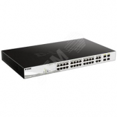 Коммутатор DL-DGS-1210-28MP/F1A с 24 портами 10/100/1000Base и 4 портами 1000Base-X SFP PoE (DL-DGS-1210-28MP/F1A)