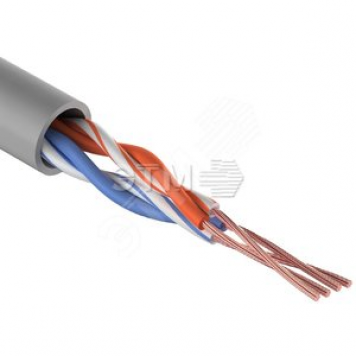 Кабель витая пара UTP 2PR 24AWG CAT5e STRANDED (бухта 305 м) (etm01-0026)