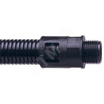 Фитинг Adaptalok AL, прямой, нейлон, черный, резьба PG21, d28, AL28/PG21/A/BL500, 500 шт. (AL28/PG21/A/BL500)