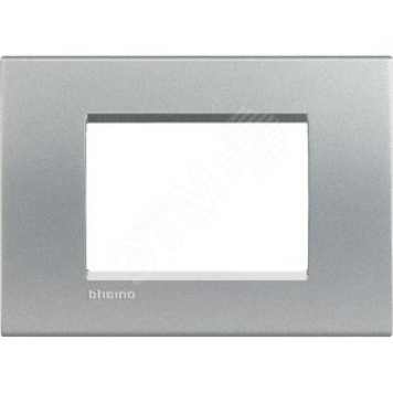 LivingLight Рамка прямоугольная 3 поста Алюминий (LNA4803TE)