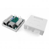 Розетка компьютерная SB1-2-8P8C-C5e-SH-WH RJ-45(8P8C) кат 5e экранированная (SB1-2-8P8C-C5e-SH-WH)
