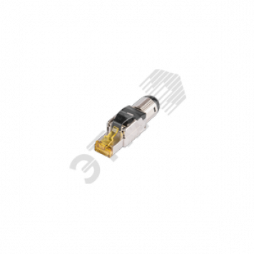 Коннектор RJ45/8P8C, Кат.6, 50мкд, универсальный, неэкран., со вставкой, 100шт. (NMC-RJ88SI2-NT-MT)