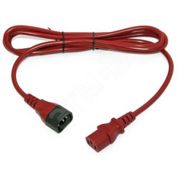 Кабель питания монитор-компьютер IEC 320 C13 -IEC 320 C14PWC-IEC13-IEC14-3.0-RD (PWC-IEC13-IEC14-3.0-RD)
