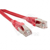 Патч-корд F/UTP экранированный категория 6 LSZH красный (10м)