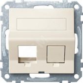 Плата наклонная для Keystone RJ45 бежевая