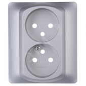 Панель лицевая для розетки 2х2К SCHUKO.