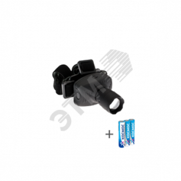 Фонарь налобный KOC-H3W-LED, 3W LED, 3 батарейки ААА, 180Lm, Космос (KOC-H3W-LED)