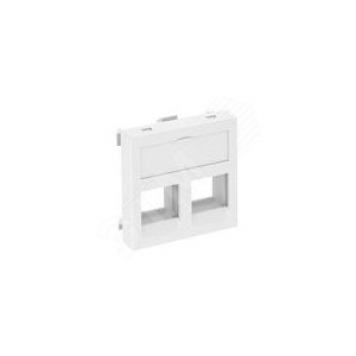 Корпус компьютерной розетки Modul45 тип С (прямой) 45x45 мм (черный) (DTG-02C SWGR1)