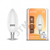 Лампа светодиодная LED 5Вт E14 C37 2700К Smart Home DIM Gauss