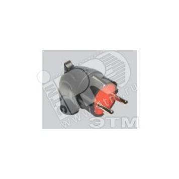 Вилка боковая с захватом 16А 250V 2P IP44 с/з КАУЧУКОВАЯ Fetih (25/250 уп/кор) (F-206K)