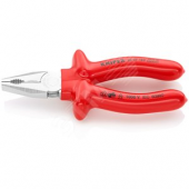 KNIPEX Плоскогубцы комбинированные VDE 1000V, рез: проволока средней твёрдости ? 3.1 мм, твёрдая проволока ? 2 мм, кабель ?
