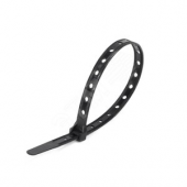 Стяжки нейлоновые КСО MultiHole 10*200(ч) (100 шт.) (Fortisflex) (81156)