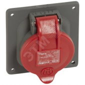 Розетка встраиваемая IP44 3К+З 400v 16А Hypra