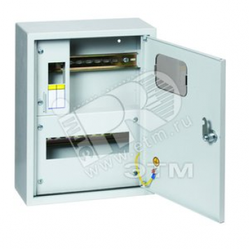 Щит учетно-распределительный навесной ЩУРн 1/12 с окном IP31 360х280х110 под электросчетчик (mb23-1/12e)
