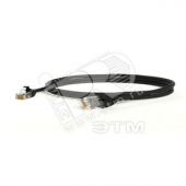 Патч-корд U/UTP категория 6 LSZH черный (1м)