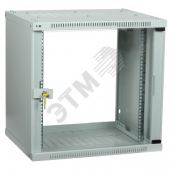 Шкаф LINEA WE 15U 600x450мм дверь стекло серый
