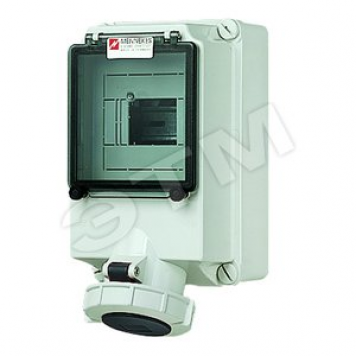Розетка настенная отсек для модульных устройств 32А 3Р+E IP67 (5528)
