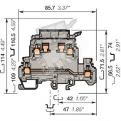 Клемма винтовая M/8.D2.SF 4мм.кв (ENT1SNA115604R2100)