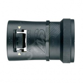 Фитинг AT, прямой, нейлон/алюминий, черный, резьба U075, d13, AT13/U075/SFA/BLY, 10 шт. (AT13/U075/SFA/BLY)