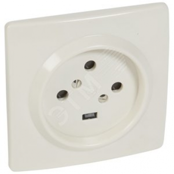 Розетка силовая 3К+З 20А (055455)