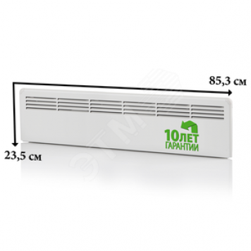 Конвектор 500W механический термостат IP21 235мм вилка (EPHBMM05PR)