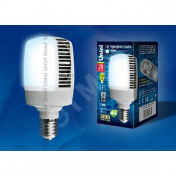 Лампа светодиодная LED 70вт 100-265в E40 6500К M105 матовая (UL-00001812)