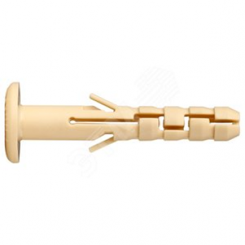 Дюбель нейлоновый PND-6F 6х40 с широким фланцем (250шт) (86956)
