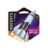 Элемент питания LR03 (AAA) 1.5V Alkaline 4BL Rockets Космос