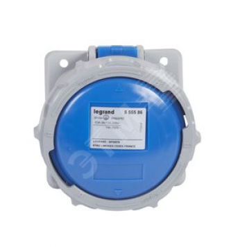 Розетка встроенная - 63А - 3К+Н+З - 230В - IP67 (555586)
