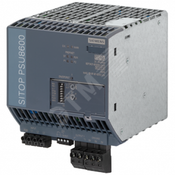 Блок питания стабилизированный SITOP PSU8600 40A PN вход: 3х-фазный 400-500В AC выход: 24В DC/40A с интерфейсом PN/IE