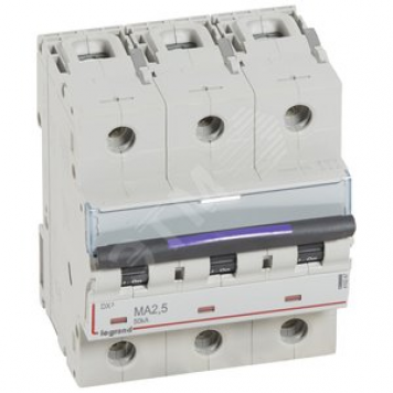 Выключатель автоматический DX3 50кА 2.5А 3П MA (410247)